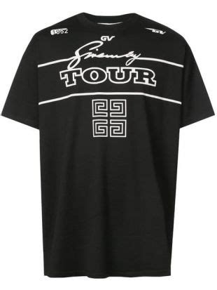 givenchy g4 logo tour t-shirt|Givenchy Logo T.